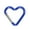 Blue, variant on Heart Shape Carabiner Clip Metal Buckle Spring Hook Heavy Duty Carabiner for Camping Hiking Fishing Dog Leashes