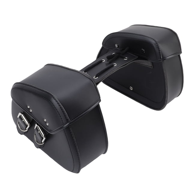 Alforjas Para Motocicleta, Bolsas De Equipaje De Gran Capacidad De 16L, Bolsas De Almacenamiento Laterales Impermeables De Cuero PU Para Motocicleta
