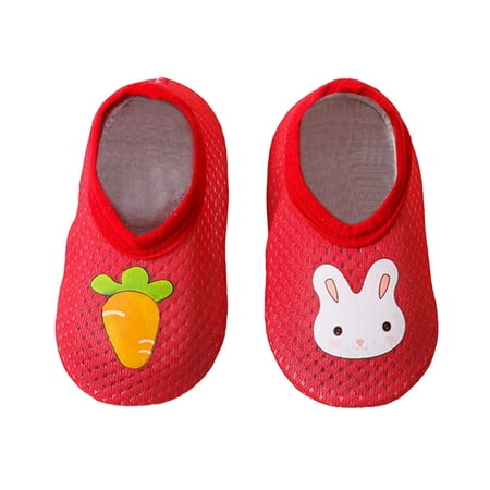 

Betiyuaoe Baby Sneakers 1-3Y Kids Boys Girls Animal Prints Rabbit Carrot Cartoon Breathable The Floor Socks Barefoot Aqua Socks Non-Slip Shoes Toddler Shoes