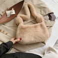 thumbnail image 2 of Bolsos de Hombro de Felpa para Mujer Bolsos Sintética Bolso de Mensajero Totes Satchel Moda Otoño Invierno Bolso Macarena Bolso Monedero Mujer, 2 of 8