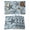 Black, variant on Blue White Starfish Placemats Set of 4, Coastal Ocean Summer Sea Nautical Placemats for Dining Table, Place Mats for Kitchen Tabletop, Waterproof Wipeable Dining Table Mats Set