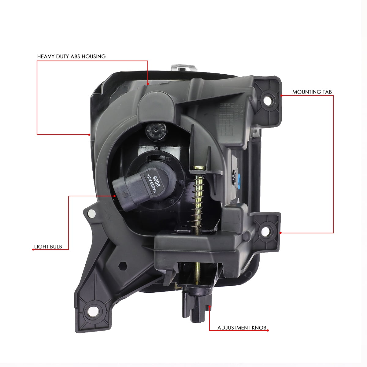 DNA Motoring For 13-18 RAM 1500 Chrome Lens Bumper Fog Light Lamps Pair w/Wiring Harness Switch