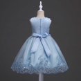thumbnail image 6 of ATOGUTA Junior Bridesmaid Dresses Blue Sleeveless Tulle Formal Wedding Pageant Party Fancy Princess Ball Gown Dresses 2T-12, 6 of 7