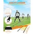 thumbnail image 2 of Speed and Agility Training Set, Agility Training Equipment For Kids with 20ft Sports Agility Ladders, Cones, Exercise Ladder Equipment for Football Basketball Exercise Sports, 2 of 6