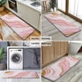 thumbnail image 6 of Pink Marble Gold Line Pattern Kitchen Rug Mat,Kitchen Runner Rugs Non Skid Washable,Decorative Kitchen Floor Mats for Kitchen,Sink,Laundry,17"x47.2", 6 of 7
