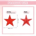 thumbnail image 2 of Uxcell 16Pack Parche de Estrella Plancha, Parche Bordado de Estrella para Coser, Parche de Reparación de Aplicación DIY para Manualidades, 29mm Rojo, 2 of 7