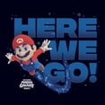 thumbnail image 2 of Womens The Super Mario Galaxy Movie Here We Go Sparkle Sky T Shirt, 2 of 5