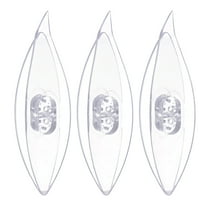 Uxcell Tatting Shuttles 77x21x11mm Colorful Plastic Shuttles 3 Pack, Transparent