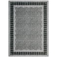 thumbnail image 5 of Nanan 8'x10' Machine Washable Area Rug Classic Solid Striped Wavy Border Non-Slip Indoor Floor Carpet for Living Room Bedroom Entryway, Black Grey, 5 of 8