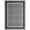 Dark gray, variant on Garvee 2'x6' Scalloped Bordered Runner Rug Modern Neutral Carpet, Washable Rug Non Slip Low Pile Rug for Hallway Bedroom Kitchen, Black Gray