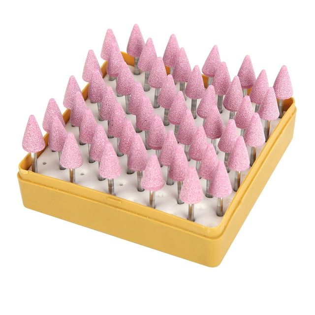 Tool Accessories, Aluminum Oxide 50 Pcs Corundum Ceramic Triangular Cone High Hardness Grinding Bits For Trimming For Polishing For Sanding