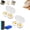 white, variant on 2pc , 2-Cavity Nonstick Egg Cooker for 2 Eggs, Quick Oil-Free Breakfast Maker for Home Office Travel