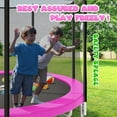 thumbnail image 3 of Outdoor Trampolines 8ft 10ft 12ft 14ft 15ft,Exercise Trampolines with Enclosure Net and Ladder,Recreational Anti-Rust Trampolines for Kids and Adults, 3 of 9