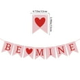 thumbnail image 2 of Valentine's Day Party Decorations Be Heart-Shaped Garland Set 1Pc Banner With 'Be Mine' Text & Heart Accent, Ideal For Romantic Celebrations Weddings Anniversaries And Sweet, 2 of 5