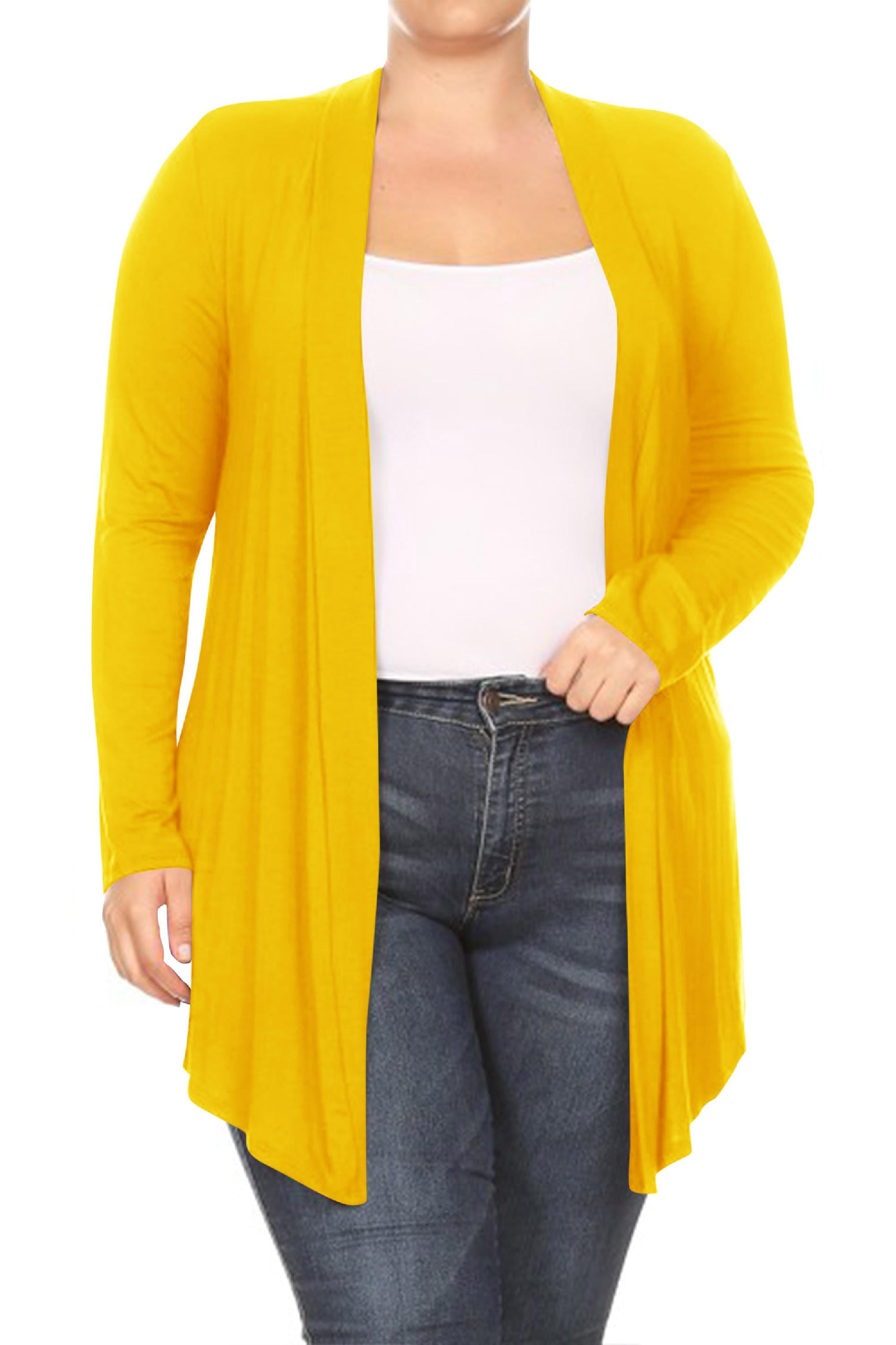 yellow cardigan walmart