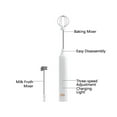 thumbnail image 4 of BE-TOOL Household Electric Wireless Manual Egg Beater with 2 Stirring Rods 1200mAh 5W Whipped Cream Egg White Baking Tool USB Charging, 4 of 8