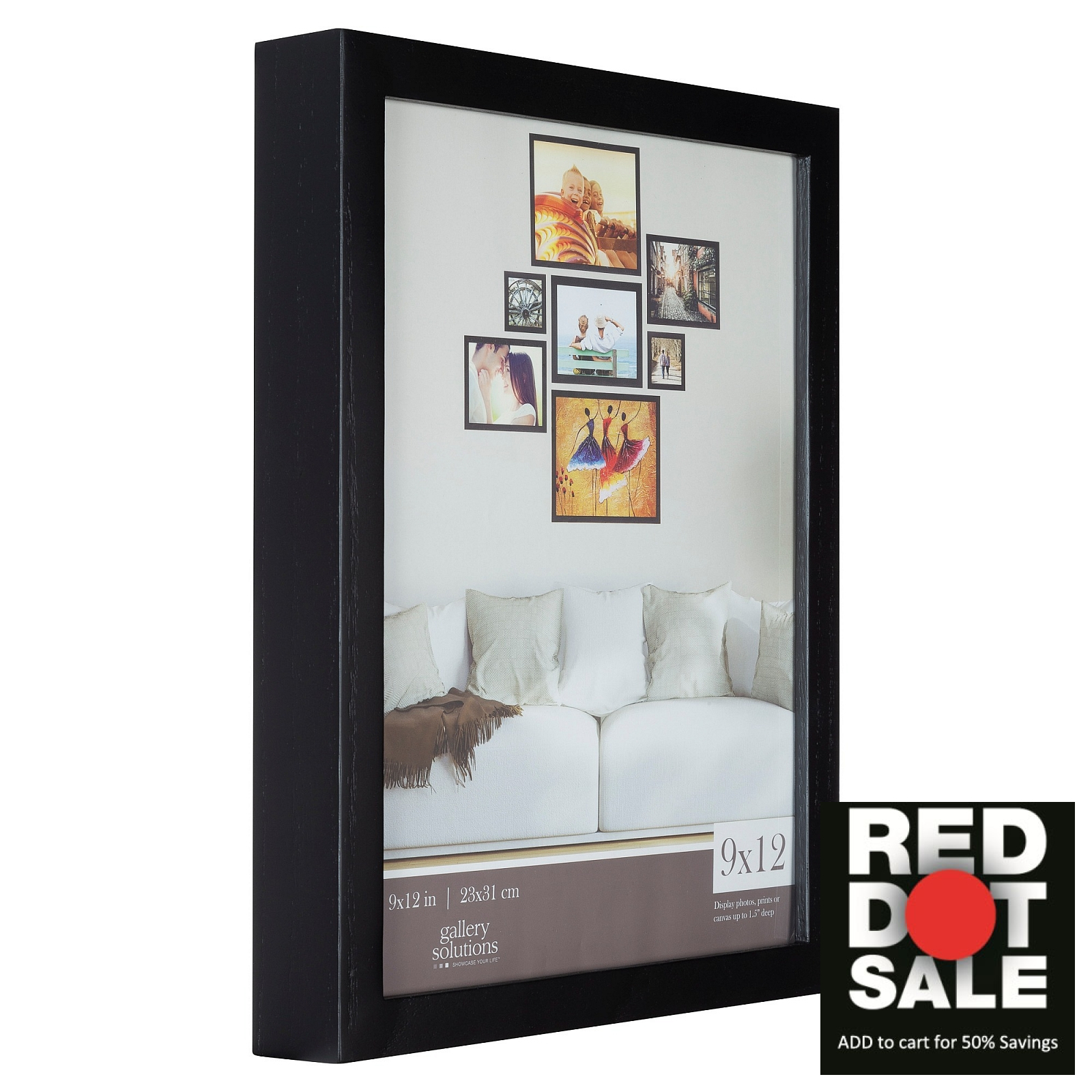 BLACK GALLERY 9x12 frame by Gallery Solutions 9x12