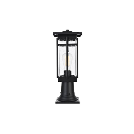 Elegant Lighting Livingston 7 inch Outdoor Pendant in Black