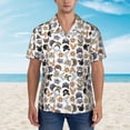 thumbnail image 5 of Uemuo Cute Cats Printed Regular Fit Short Sleeve Casual Hawaiian Shirt for Men,Aloha shirt,Tropical shirt,Floral print shirt,Vacation Beach shirt-Small, 5 of 9