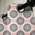 thumbnail image 3 of Ambesonne Peach Grommet Curtain, Abstract Soft Circles, 50" x 84", Coral Black White, 3 of 6