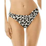 Kate Spade New York BLACK CHEETAH Knotted Classic Bikini Swim Bottom, US X-Small