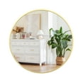 thumbnail image 5 of Round Mirror for Wall, Gold Metal Frame Circle Mirror, Round Bathroom Mirror for Wall Decor, Round Wall Mirror for Entryway, Vanity, Bedroom, Easy to Install, 5 of 9