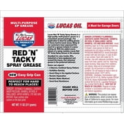 Lucas Oil Red N Tacky Spray Grease with Easy Grip Can, 11 oz