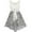 Black, variant on Girls Dress Lace To Chiffon Striped Black White Tied Waist 12 Years