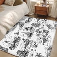 thumbnail image 4 of Coastal Nautical Area Rugs 3'x5', Washable Small Throw Rugs for Living Room Bedroom, Summer Ocean Sea Corals Palm Trees Indoor Outdoor Rug Non-Slip Low Pile Carpet Runner Reversible Floor Mats, 4 of 8