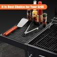 thumbnail image 5 of Silicone Griddle Tools Mat for Blackstone, Spatula Mat with Drip Pad Grill Mat, Side Shelf Mat for Blackstone Food Grade Grill BBQ Caddy Utensils Holder with for Multiple BBQ Grill Tools, Black, 5 of 7