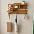 thumbnail image 5 of Fesfesfes Clearance Multi-Purpose Wall Hook Shelf Organizer Entryway Coat Rack with Key Hooks for Living Room, Bathroom, Bedroom, Kitchen Storage, 5 of 5