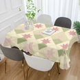 thumbnail image 2 of Yayeee Tablecloths 54" x 72" Rectangle Wrinkle Resistant Party Table Cover, Pastel Green Geometric, 2 of 8