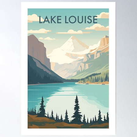 LAKE LOUISE Poster, 8x12 UNFRAMED