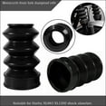 thumbnail image 2 of DYNWAVECA 120mm Rubber Front Fork Cover Gaiter Shock Absorber Boot Dust Cap For XL883, 2 of 10