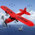 thumbnail image 2 of Avión RC 2,4 GHz RC Plane Gliding CUB J3 modelo de avión EPP juguetes de vuelo para adultos niños Wltoys Rojo/2 baterías, 2 of 7