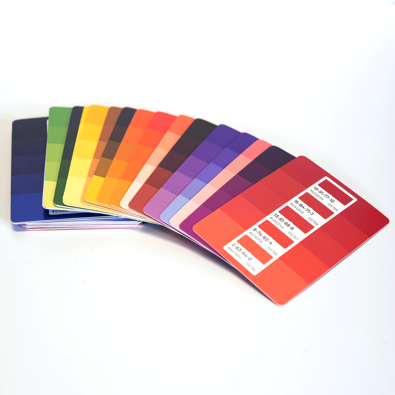 Design Swatch A CMYK Color Reference Guide with 50 cards and 350