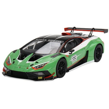 Lamborghini Huracan GT3 EVO2 "Squadra Corse" Presentation Version Green 1/18 Model Car by Top Speed