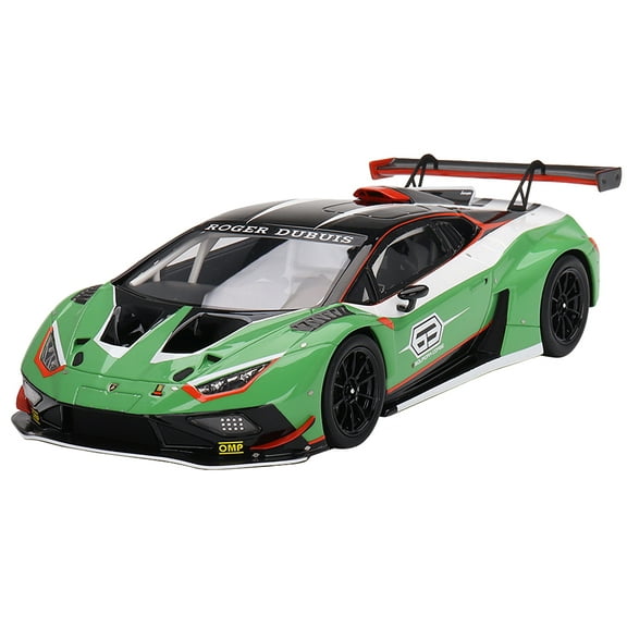 Lamborghini Huracan GT3 EVO2 "Squadra Corse" Presentation Version Green 1/18 Model Car by Top Speed