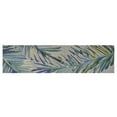 thumbnail image 5 of HomeRoots Wool 6 grey Blue Hand Tufted Tropical Palms Indoor Area Rug, 5 of 9