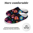 thumbnail image 6 of Lsque Colorful Floral2 Pattern Womens Comfort Cotton on Scuff With Memory Foam and Anti-skid Sole Slipper-40/41, 6 of 7