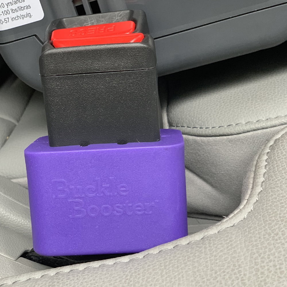Buckle Booster (Purple) for Seat Belts Stands Your Receptacle up for