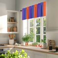 thumbnail image 5 of Color Striped Gradient Valances for Windows Modern Blue Purple Orange Minimalist Valance Curtains Rod Pocket Bathroom Small Window Treatments for Kitchen Living Room Bedroom, 54"x18", 5 of 7