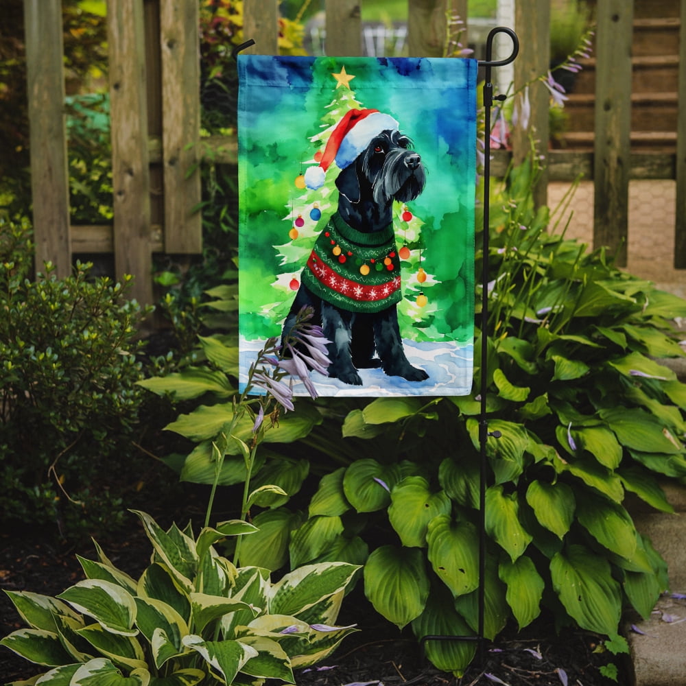 Giant Schnauzer Christmas Garden Flag 11.25 in x 15.5 in