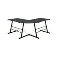 OFM Essentials Collection 60" Metal Frame LShaped Desk, Corner