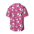 thumbnail image 4 of Goofa Love Dog Printed Men's Casual Short-sleeved Shirt,Lightweight Breathable Button-down,Summer Casual men's top,Versatile Fashion shirt-Small, 4 of 7