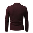 thumbnail image 3 of JTieacloth Knitted Cardigan Sweaters Mens Fashion Keep Warm Ribbed Pullover Knit Sweater Tops(Red), 3 of 5