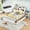 White, variant on Harper & Bright Designs Full Storage Platform Bed with Trundle, Bookcase Headboard and Charging Station, Wooden Full Size Bed Frame with Pull Out Shelves and Drawers, White