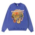 thumbnail image 2 of Sudadera con capucha para hombre, estilo hip hop, estilo vintage, desgastada, desgastada, con una guitarra exagerada, 2024, 2 of 4