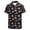 A18-Black, variant on Men's Knit Button Down Shirt Vintage Short Sleeve Polo Shirts Casual Beach Tops(Blue,M)