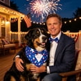 thumbnail image 5 of Memorial Day Saving!4th of July Decorations, Independence Day Pet Party Decorations Formal Pet Bandanas Classic Scarves Dog Neck Scarfs, 5 of 6